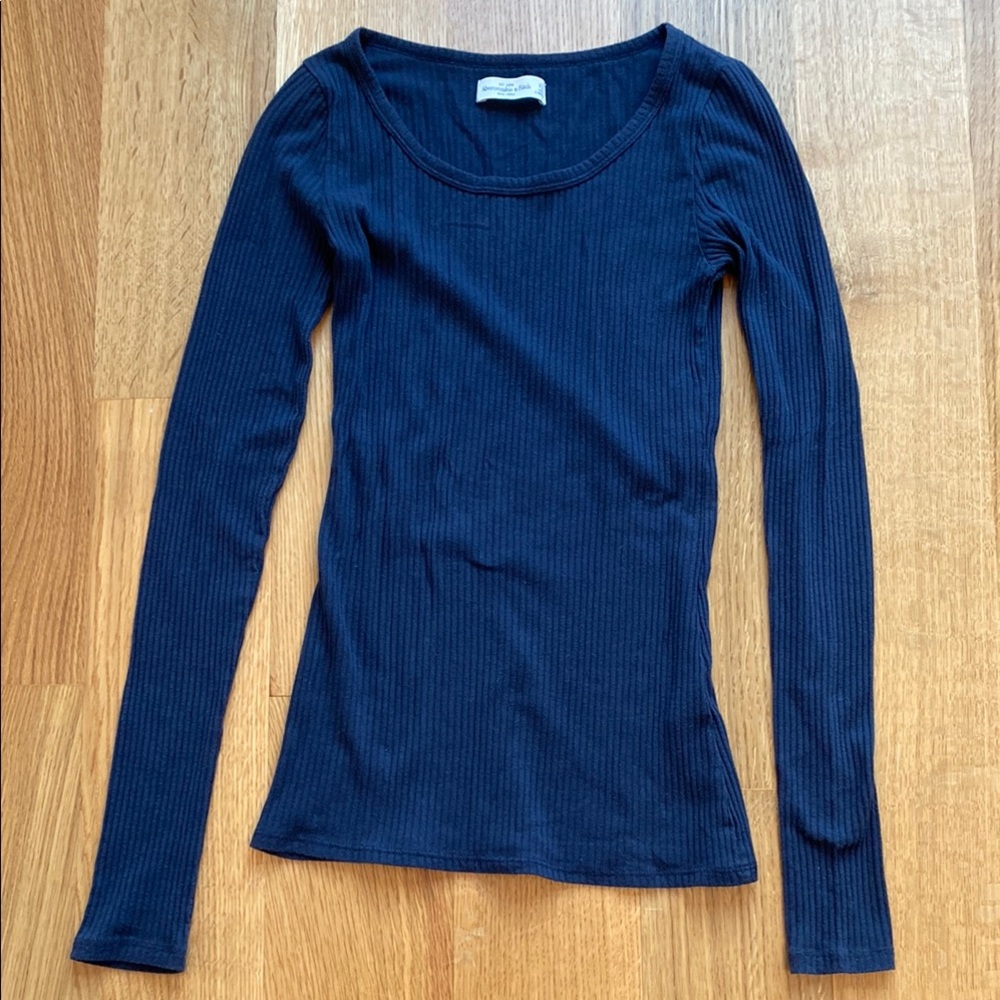 Abercrombie & Fitch Navy Long Sleeve Top